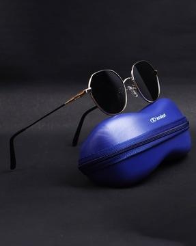 unisex polarized and uv protected round sunglasses -vc s14505