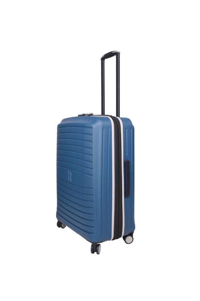 unisex polycarbonate hard trolley - teal