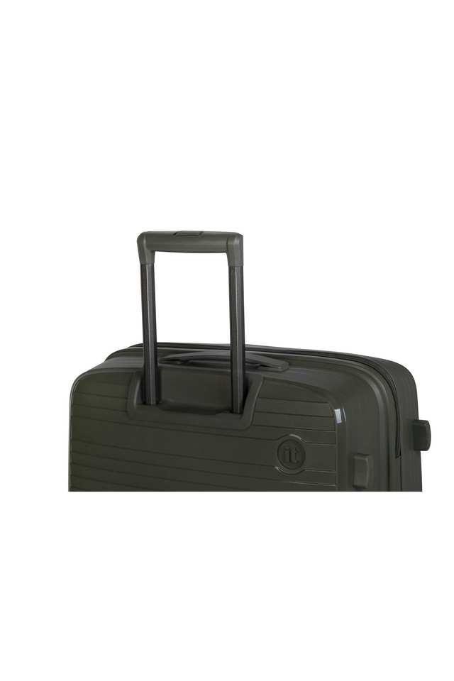 unisex polypropylene hard trolley - olive night