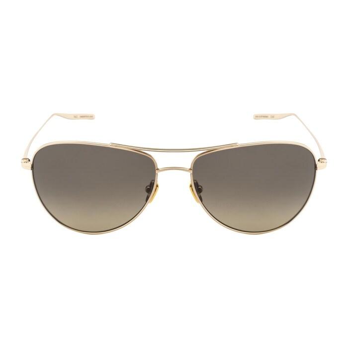 unisex pratt - honey gold aviator sunglass