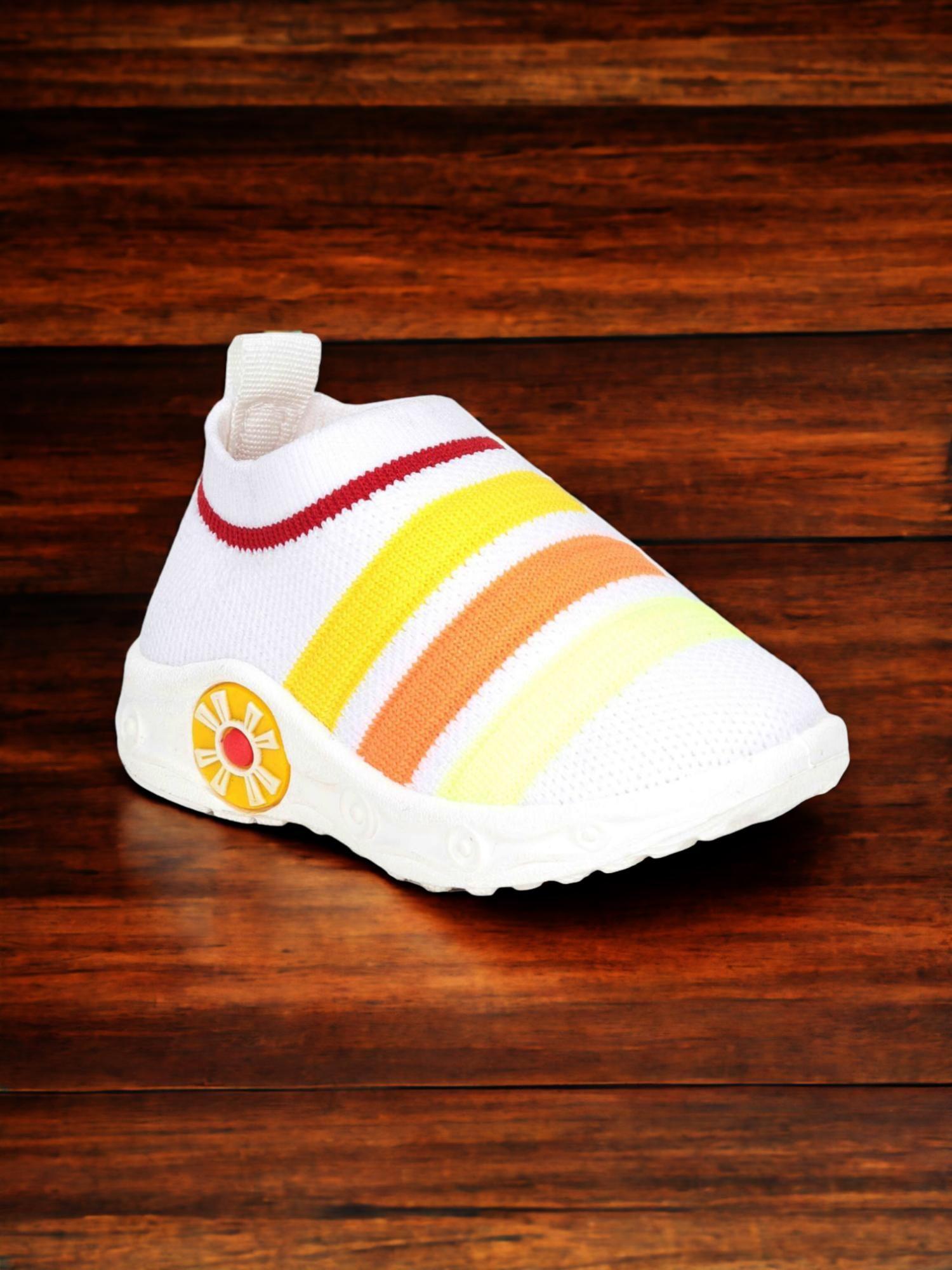 unisex slip on musical chu chu shoes - white