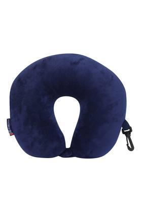 unisex slub u shaped neck pillow - blue