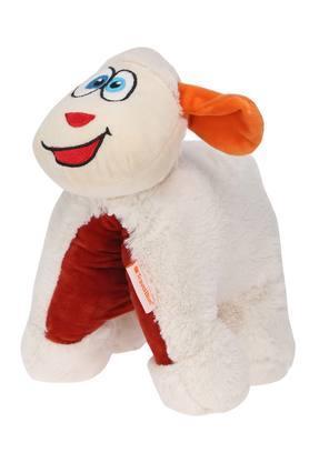 unisex snowy the sheep long pillow - white