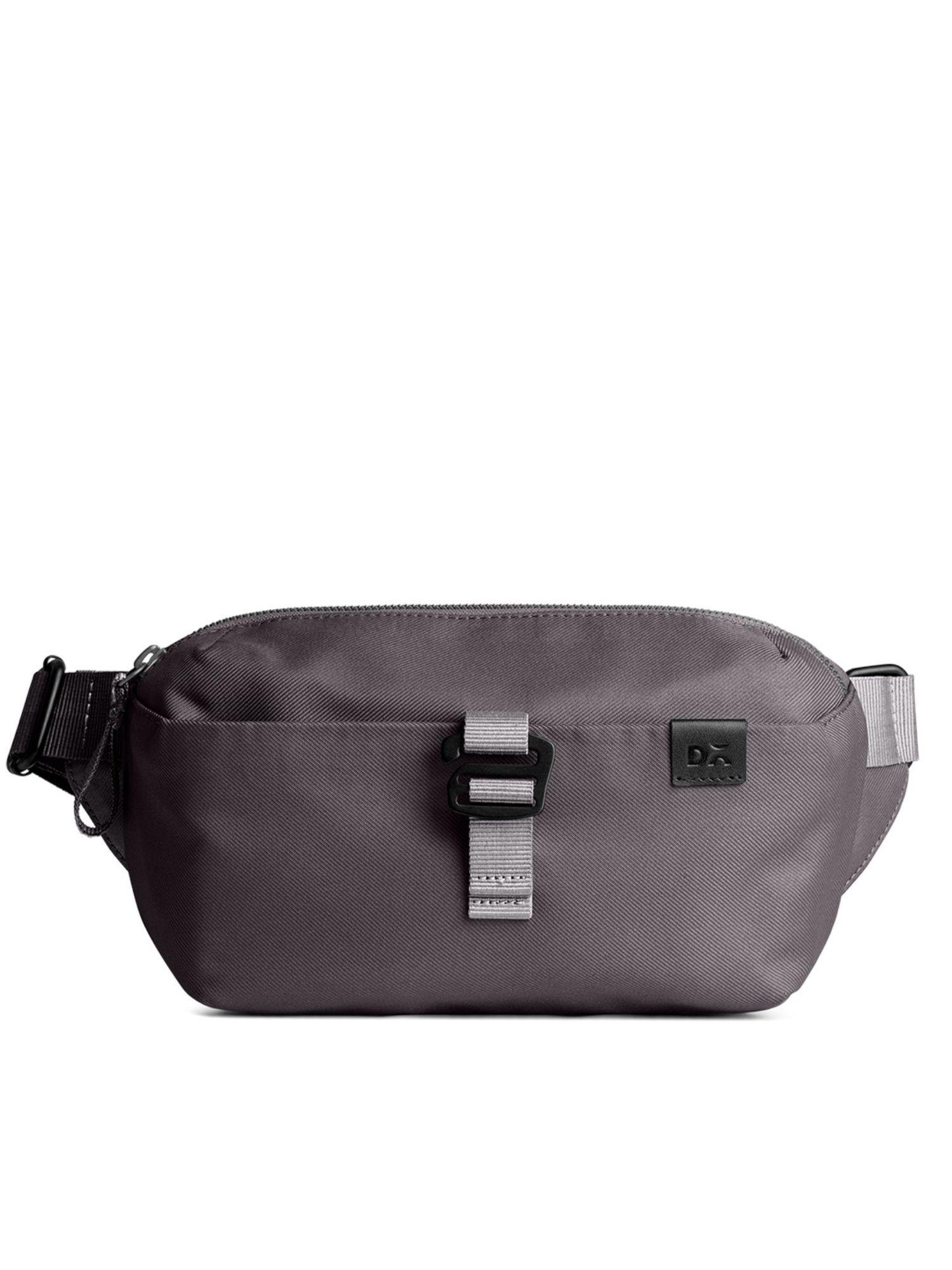 unisex solid grey sling bag