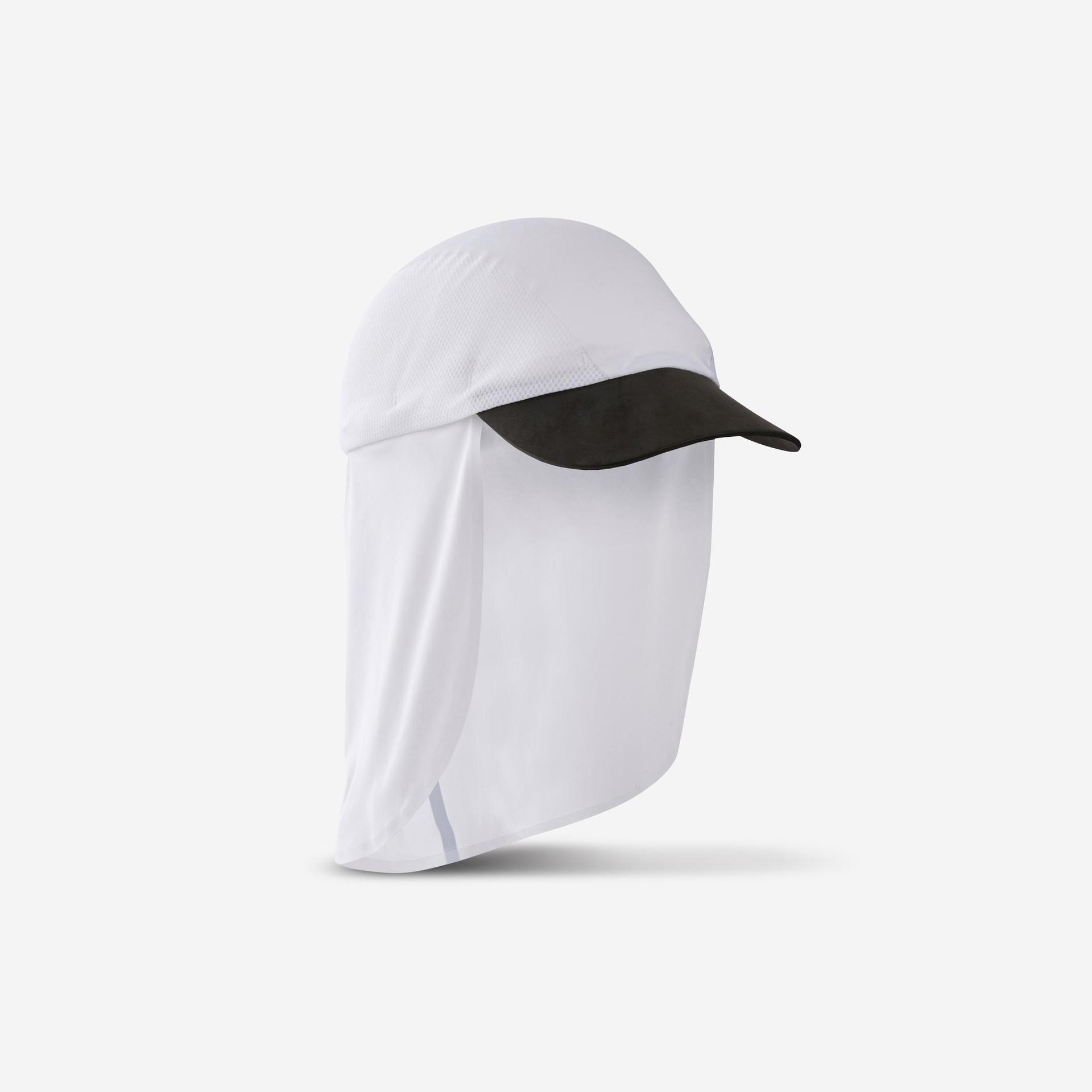 unisex trail running cap - kiprun flexible desert cap white