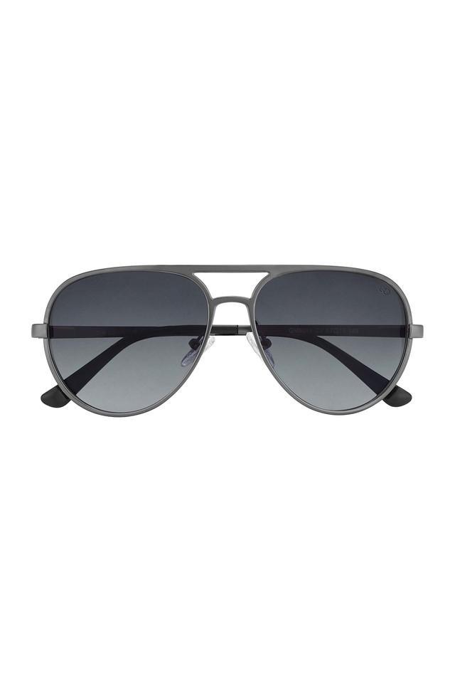 unisex uv protected aviator sunglasses (57 i grey lens)