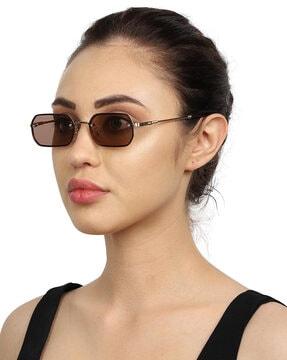 unisex uv protected lens rectangle sunglasses - b80-608