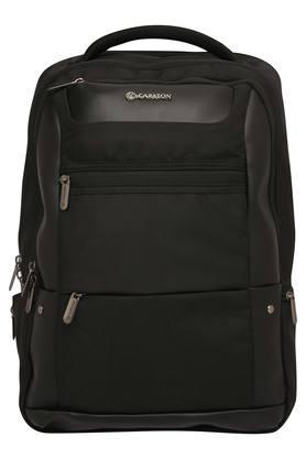 unisex zip closure backpack - black