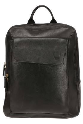 unisex zip closure backpack - black