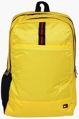 unisex zipper closure laptop backpack - red