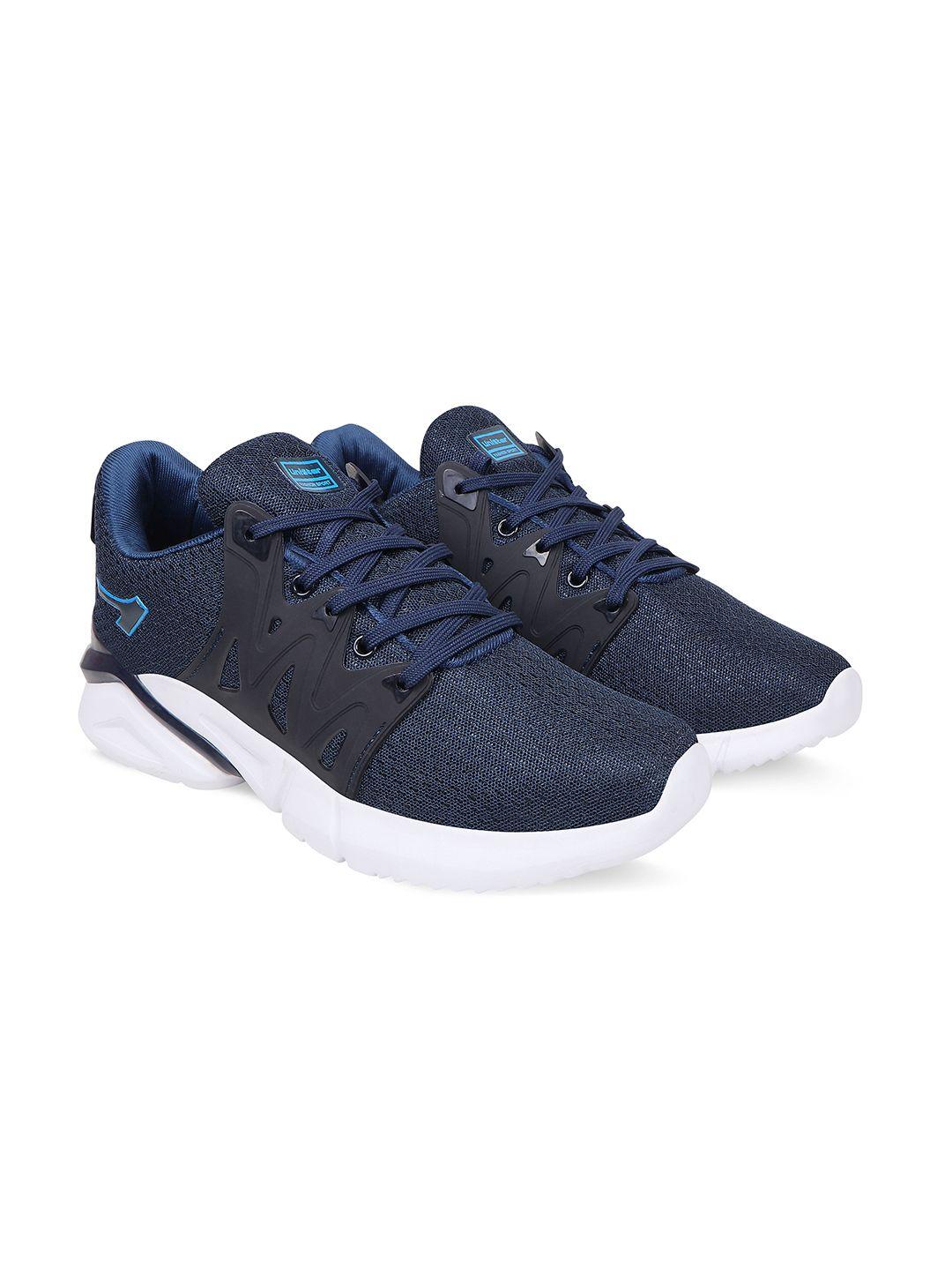 unistar men navy blue running shoes