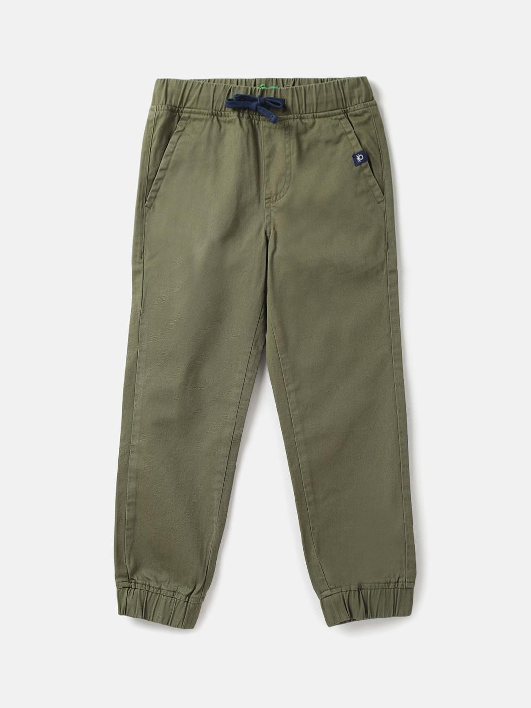 united colors of benetton boys cotton joggers