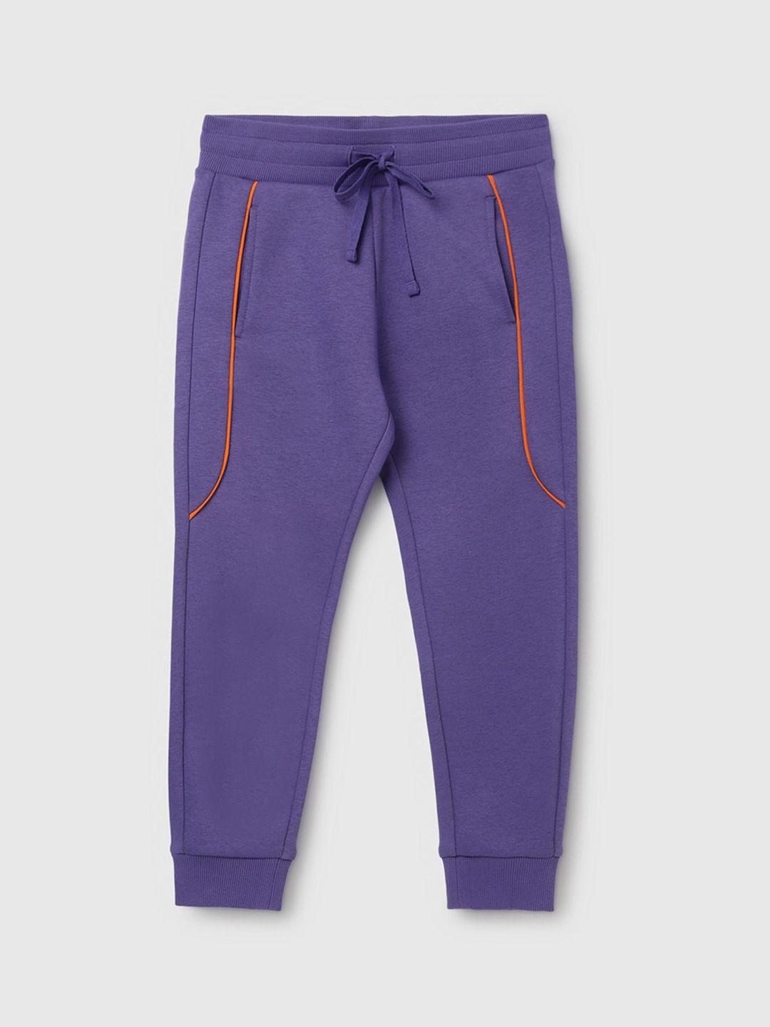 united colors of benetton boys mid-rise joggers