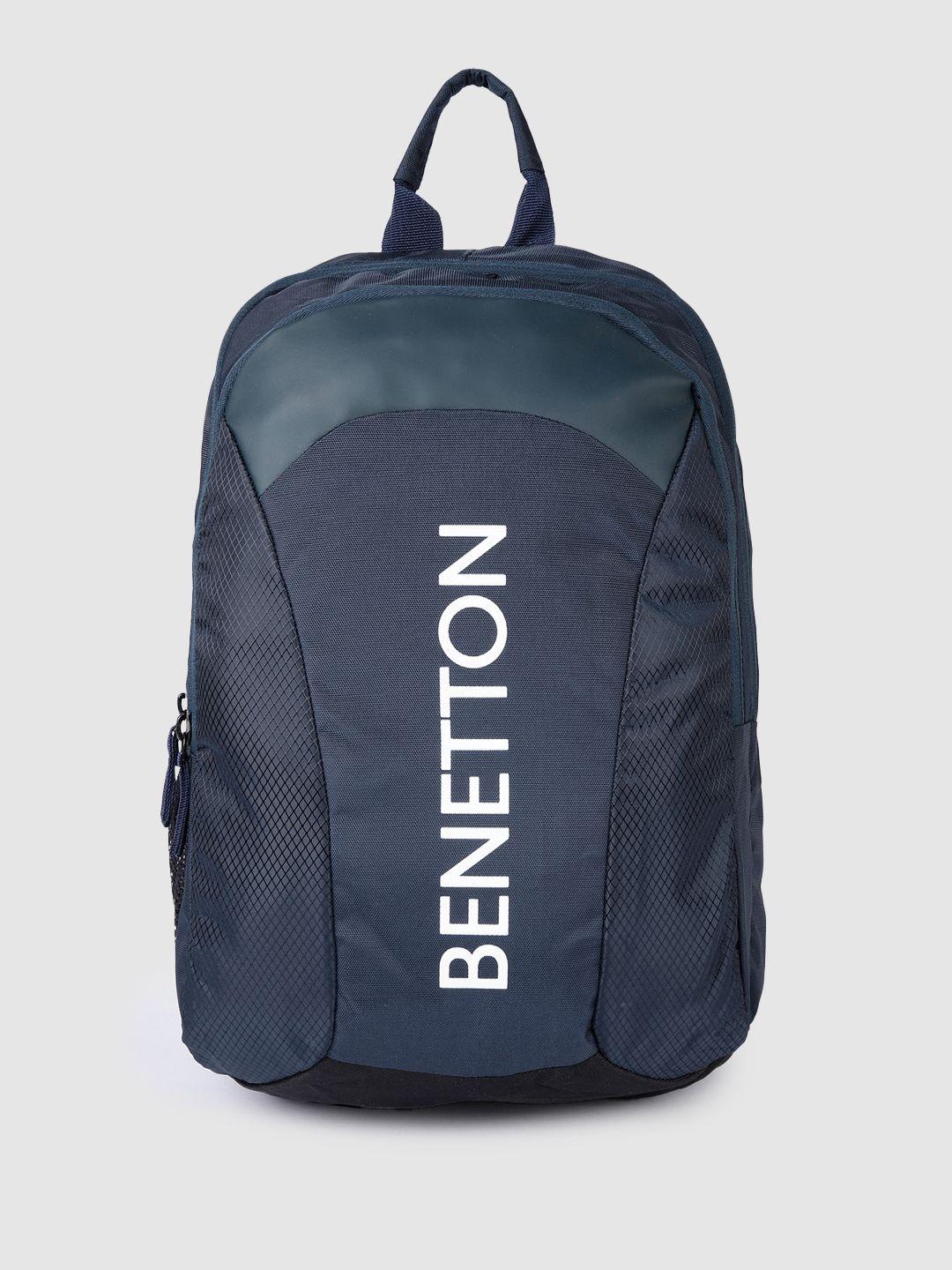 united colors of benetton brand logo backpack