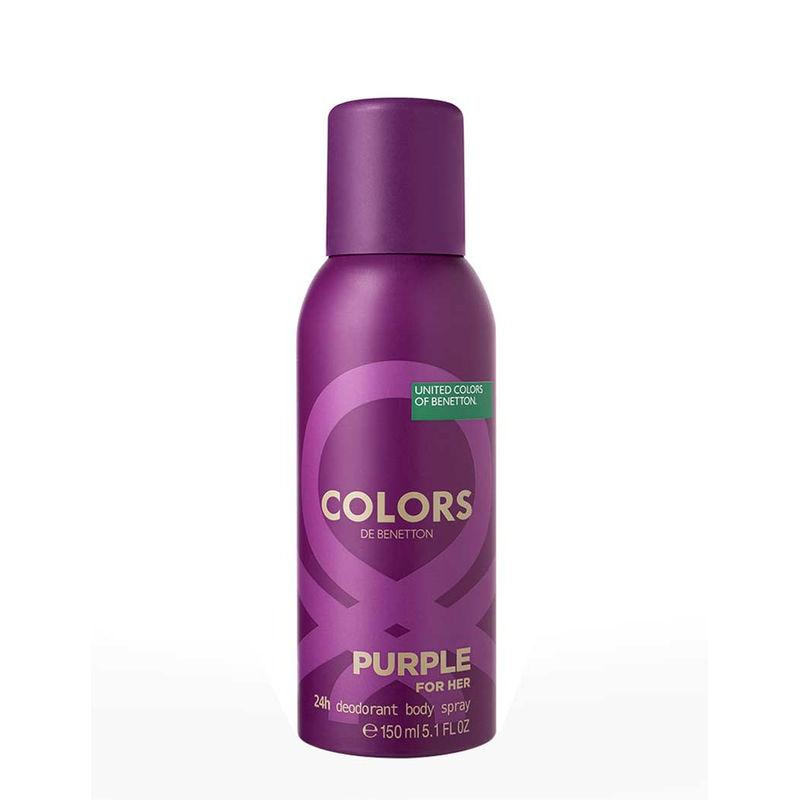 united colors of benetton colors purple deodorant body spray for her