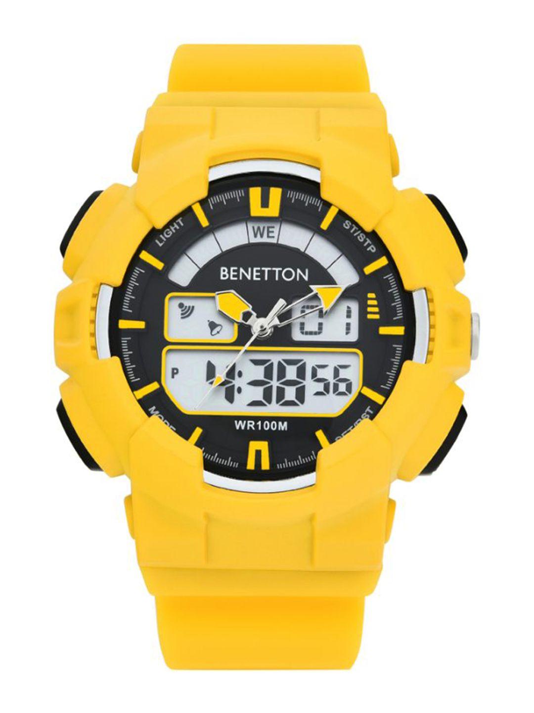 united colors of benetton dial & straps analogue & digital watch uwucg0602