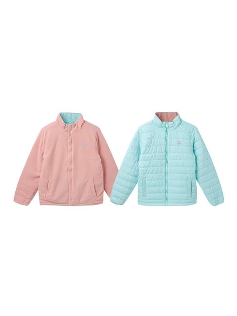 united colors of benetton kids multicolor solid full sleeves reversible jacket