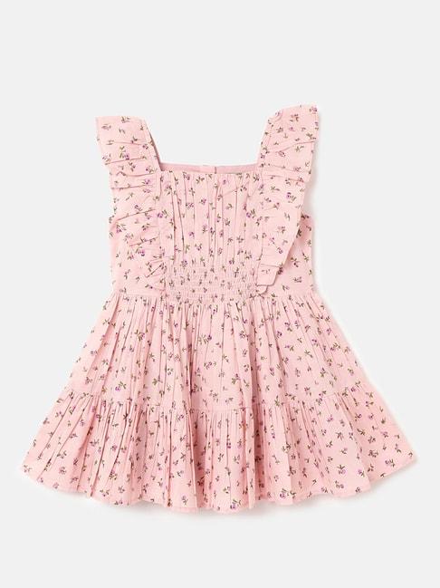 united colors of benetton kids pink floral print dress
