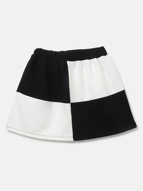 united colors of benetton kids regular fit colorblock girl's skirt