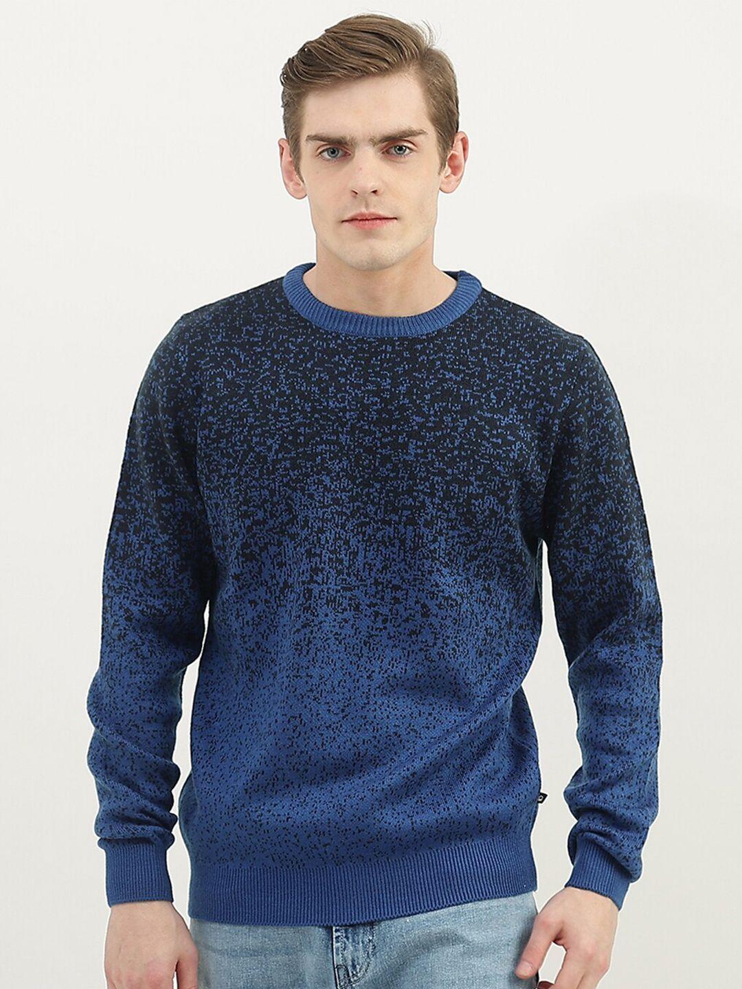 united colors of benetton men abstract printed pullover sweater
