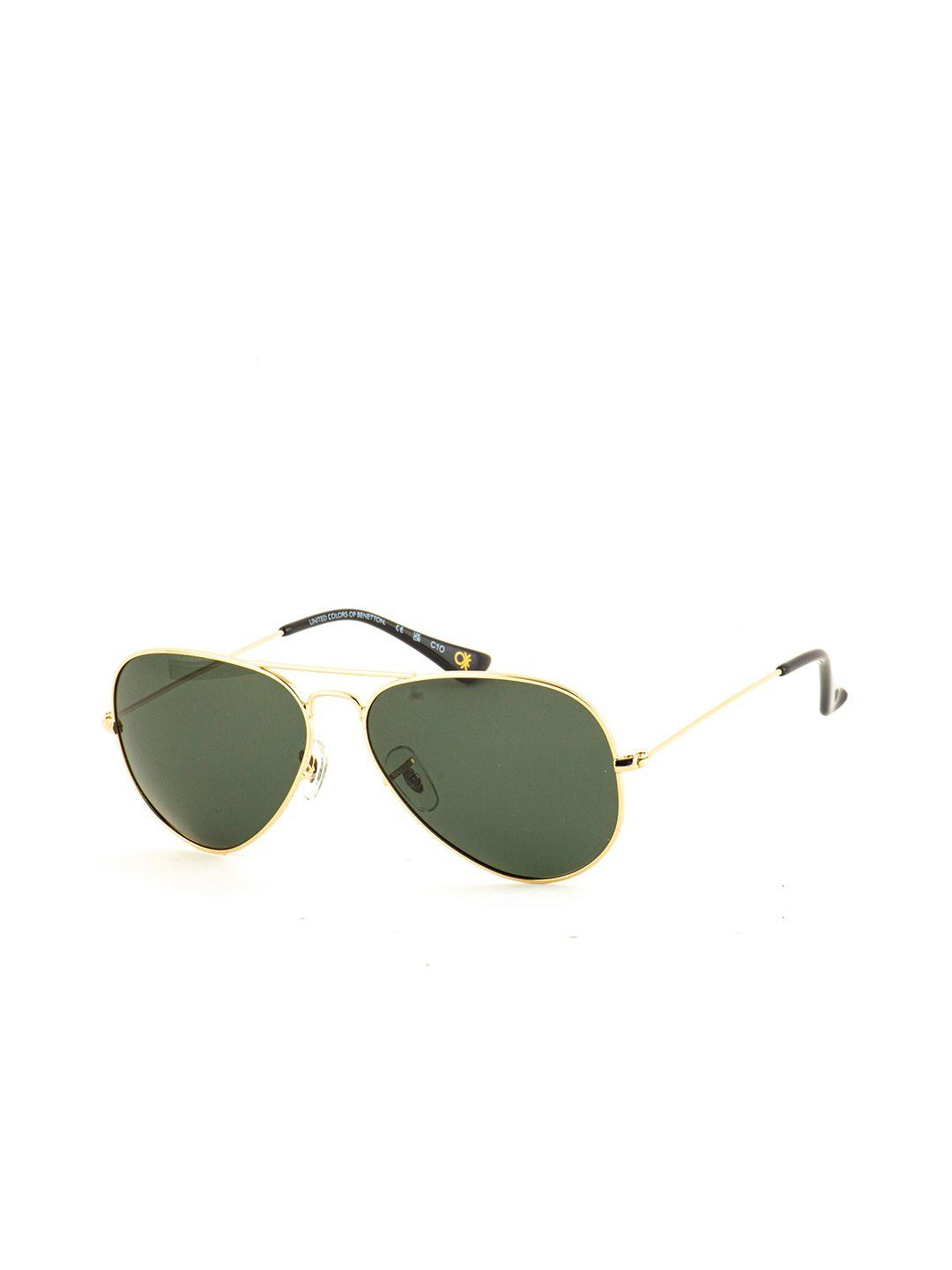 united colors of benetton men aviator sunglasses with uv protected lens bes23515 c6