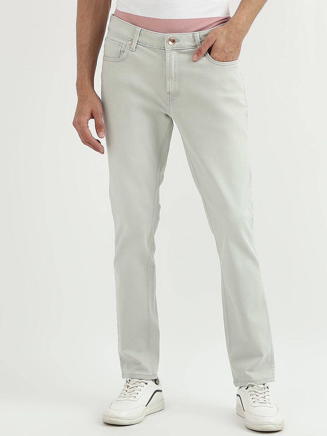 united colors of benetton men off white skinny fit jeans
