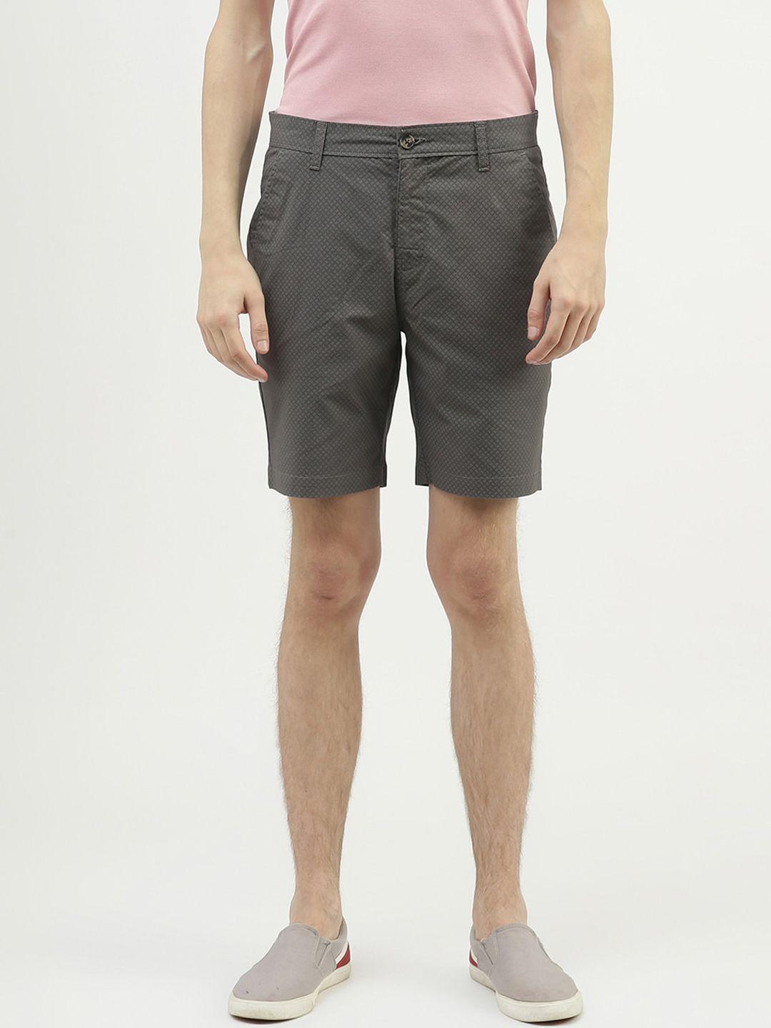 united colors of benetton men printed slim fit cotton shorts