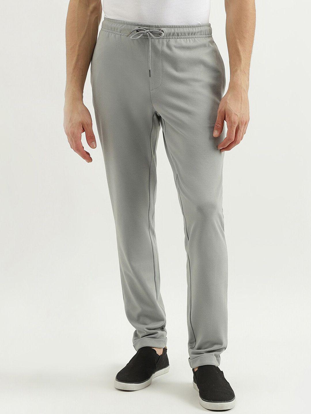 united colors of benetton men self design slim fit track pants