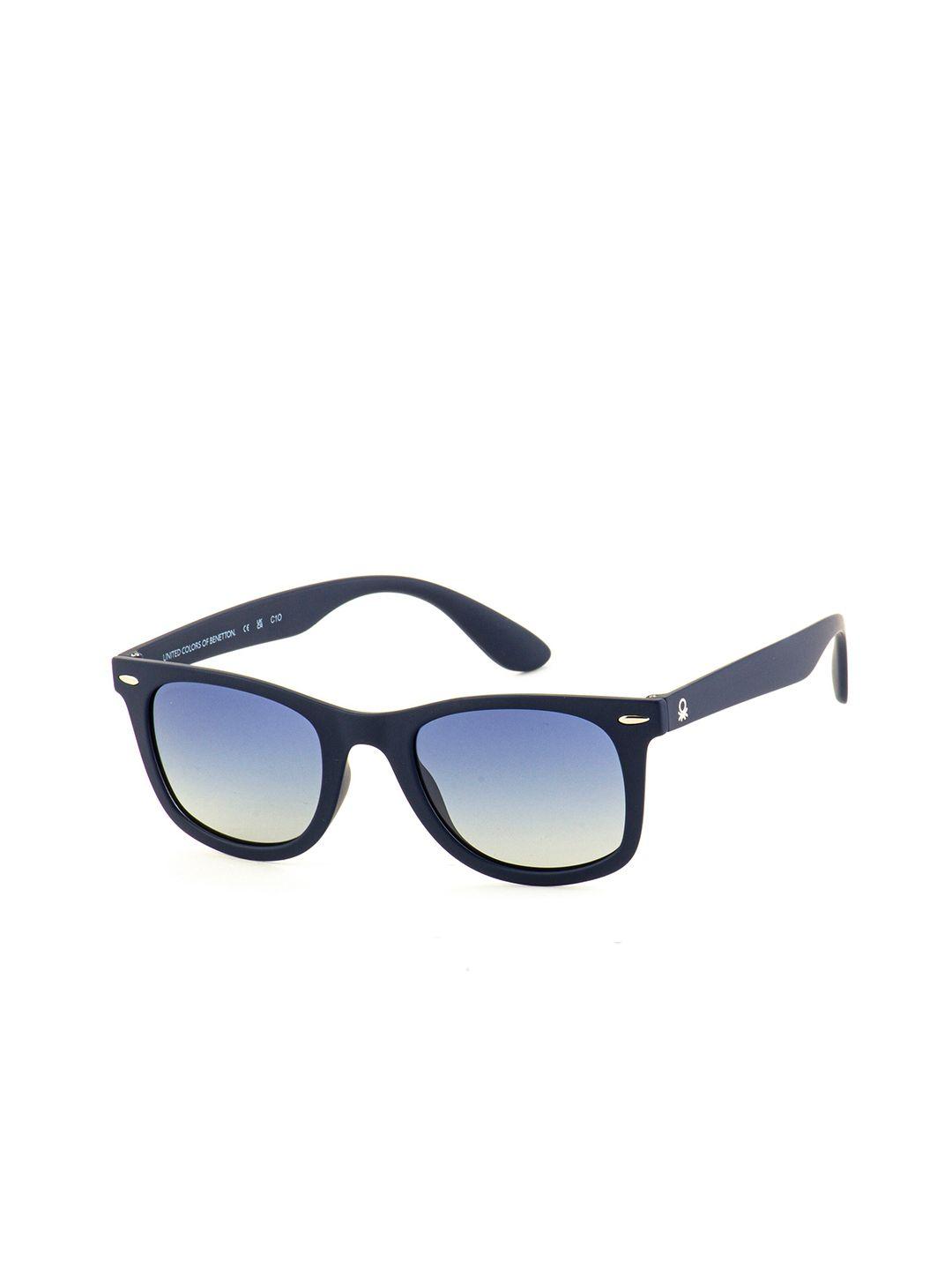 united colors of benetton men wayfarer sunglasses with uv protected lens bes23513 c4