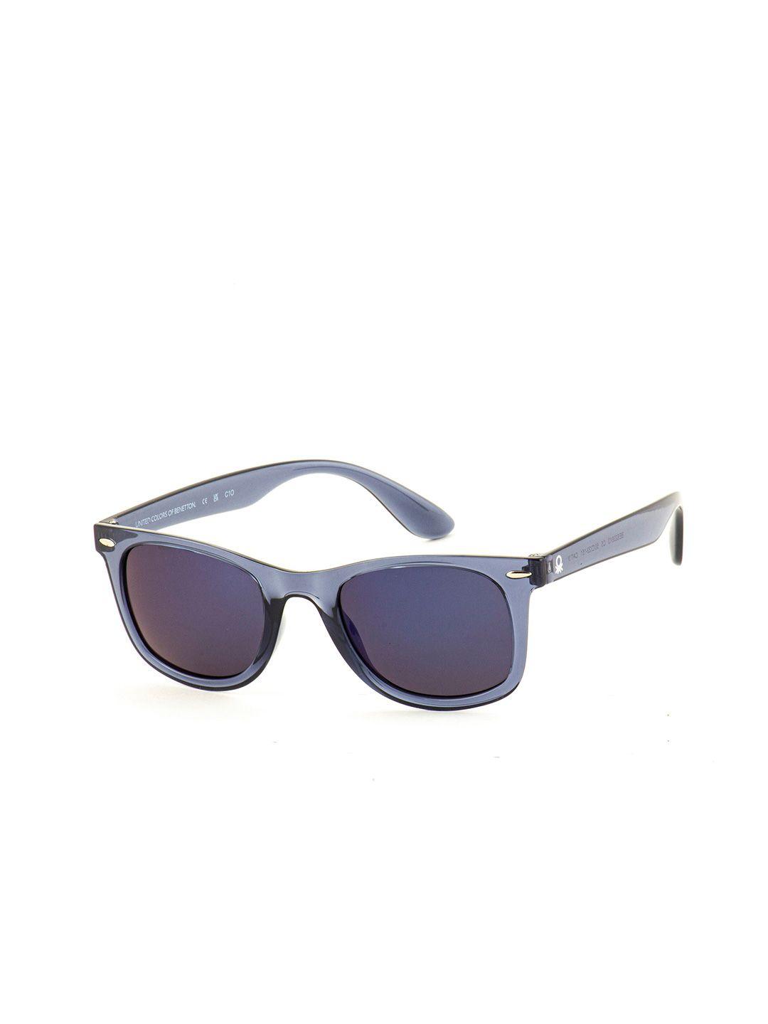 united colors of benetton men wayfarer sunglasses with uv protected lens bes23513 c5