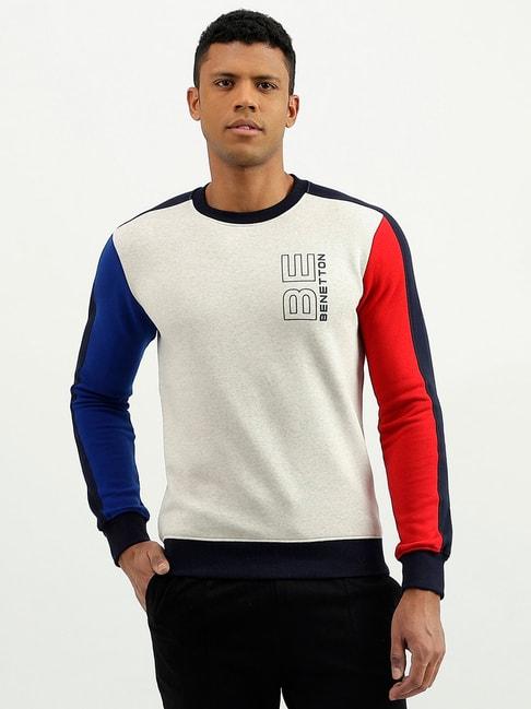 united colors of benetton multicolor regular fit sweatshirt