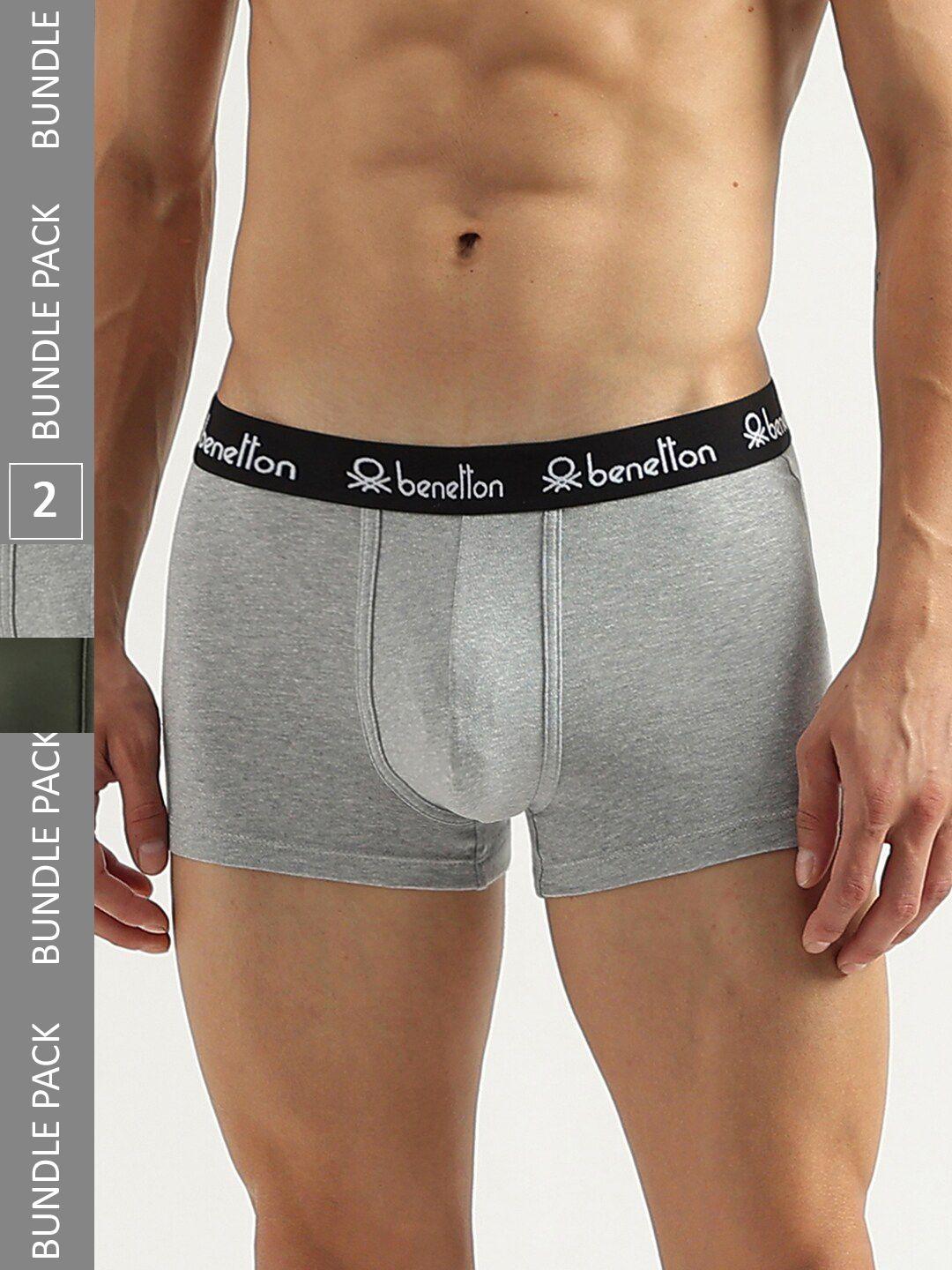 united colors of benetton pack of 2 low rise trunks 23p3menuc142i903s