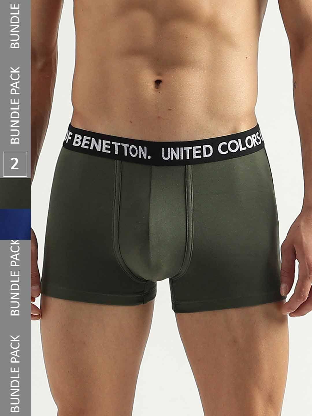 united colors of benetton pack of 2 low rise trunks 23p3menuc142i905s
