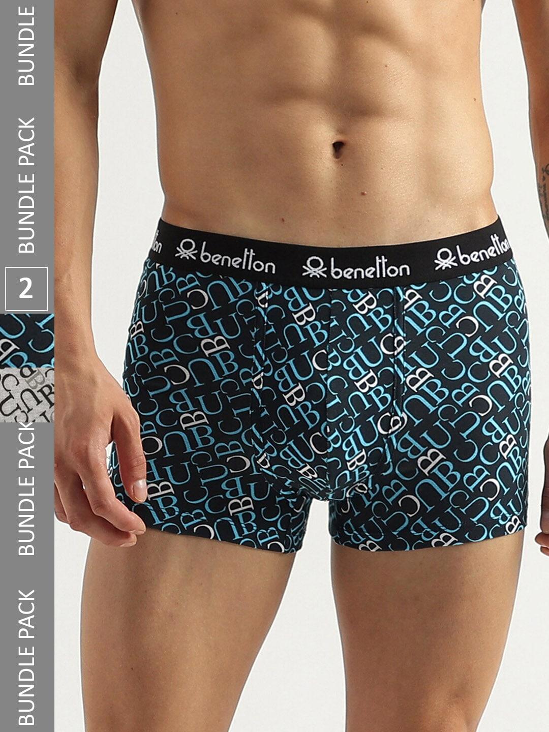 united colors of benetton pack of 2 printed trunks 23p3menuc146i901s