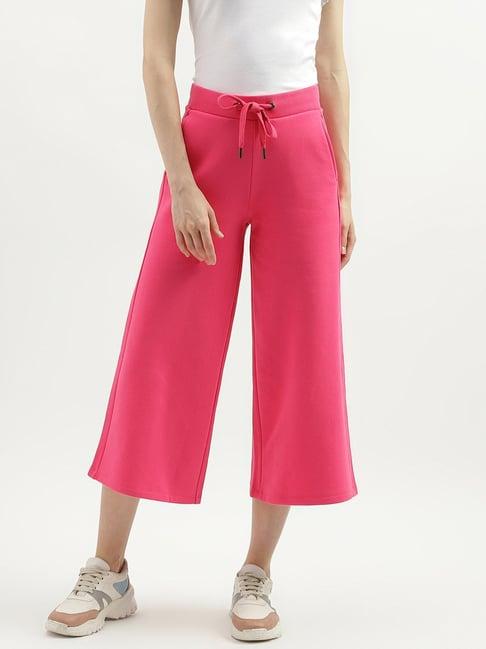 united colors of benetton pink regular fit culottes