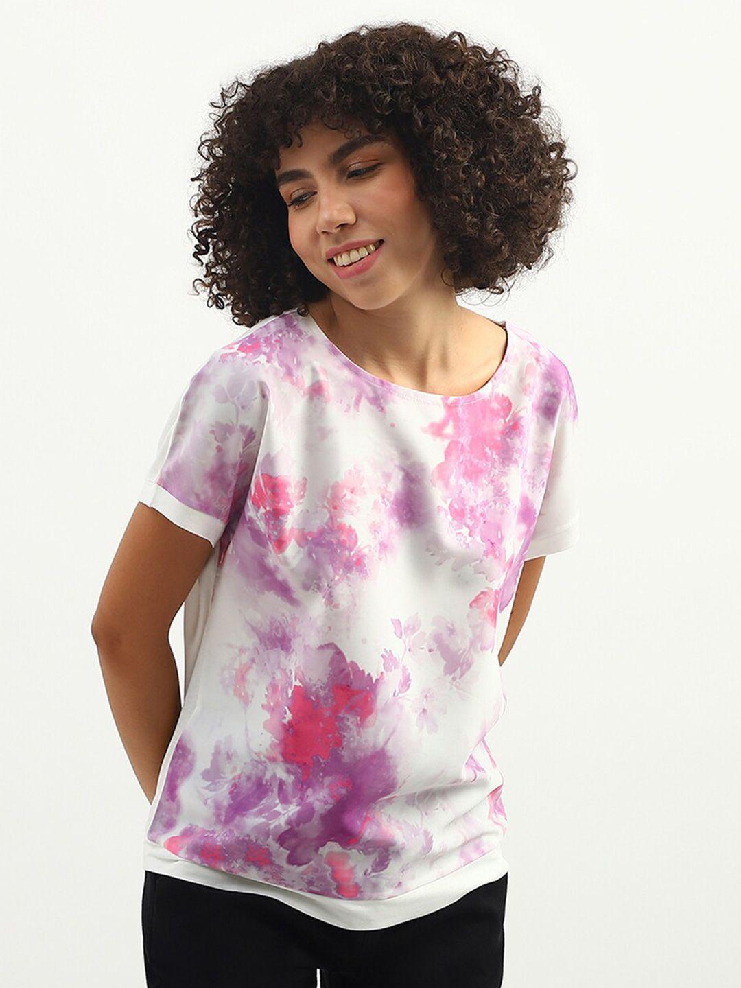 united colors of benetton tie and dye top