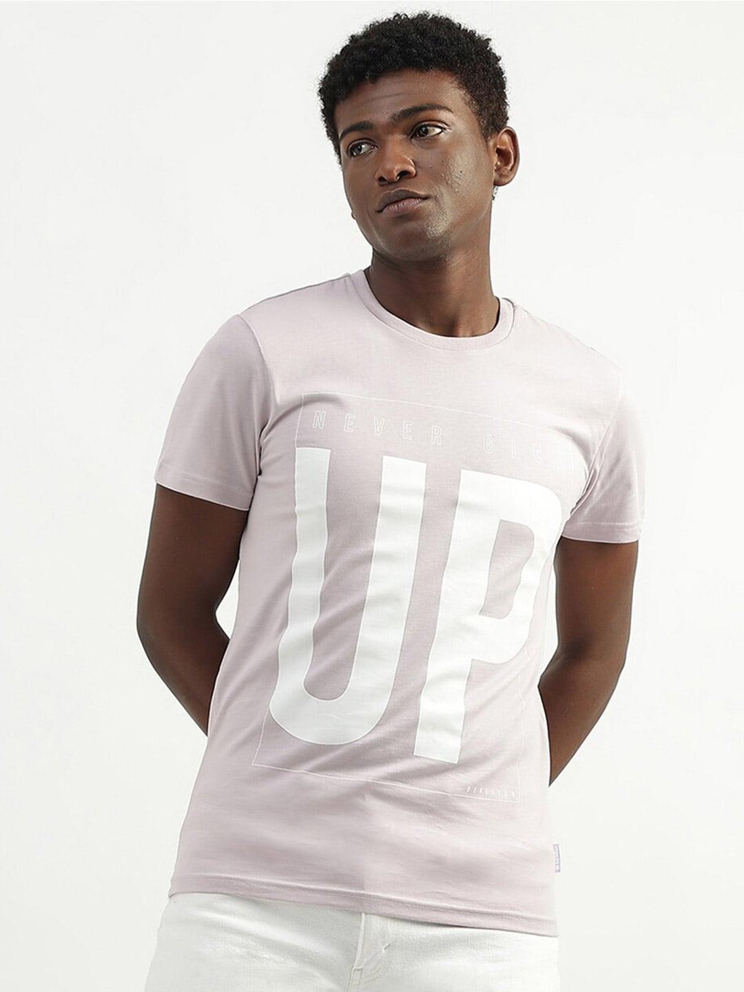 united colors of benetton typography printed cotton t-shirt