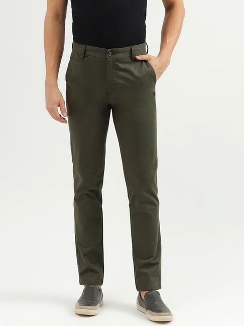 united colors of benetton black slim fit trousers