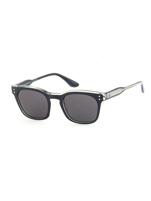 united colors of benetton black square unisex sunglasses