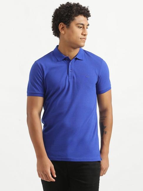 united colors of benetton blue polo t-shirt