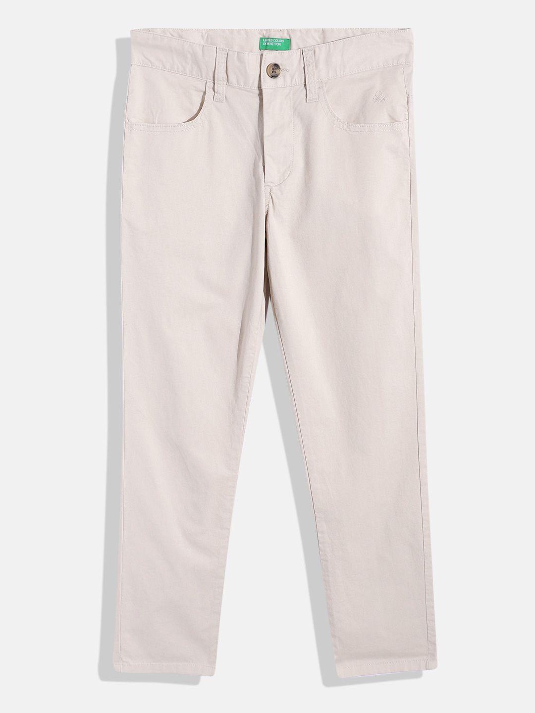 united colors of benetton boys plain trousers