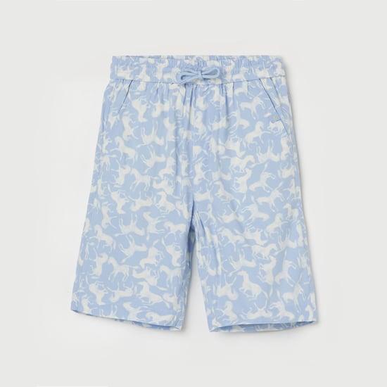 united colors of benetton boys printed regular shorts