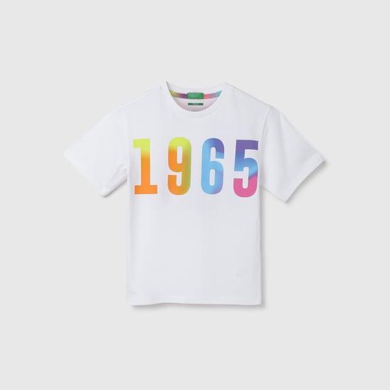 united colors of benetton boys printed t-shirt