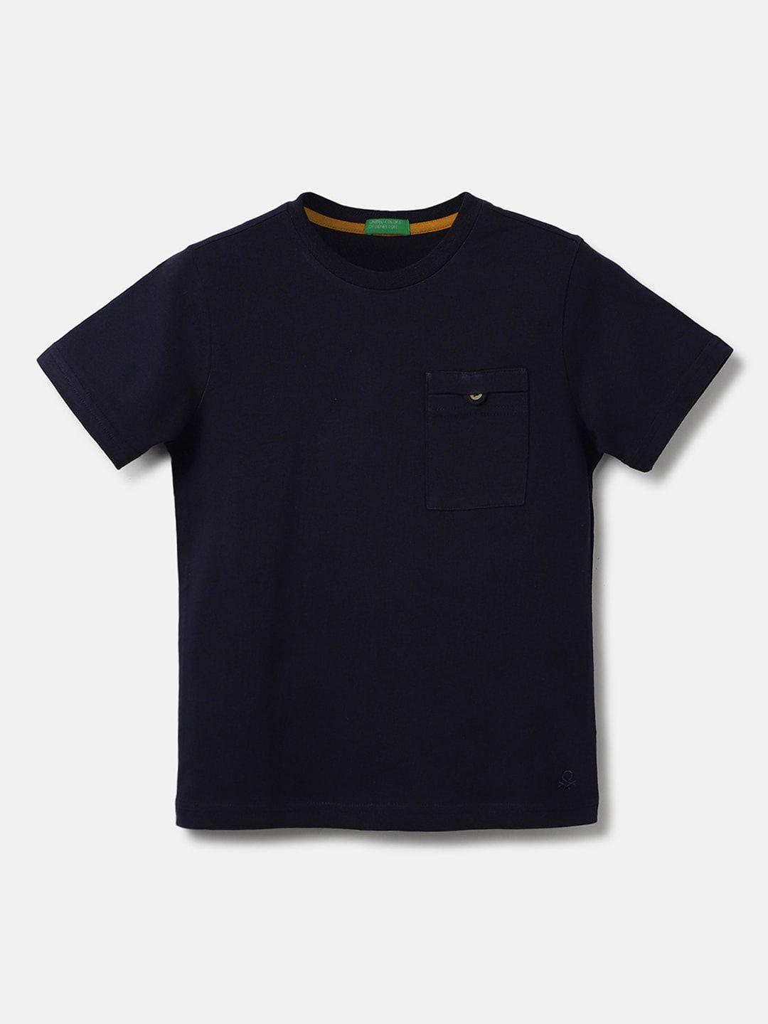 united colors of benetton boys round neck t-shirt