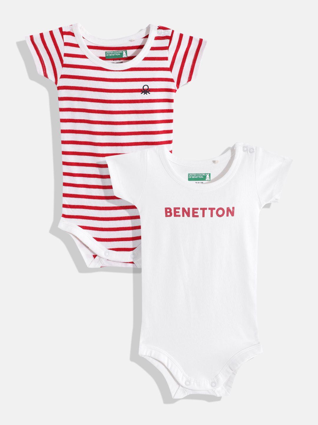 united colors of benetton boys set of 2 pure cotton rompers