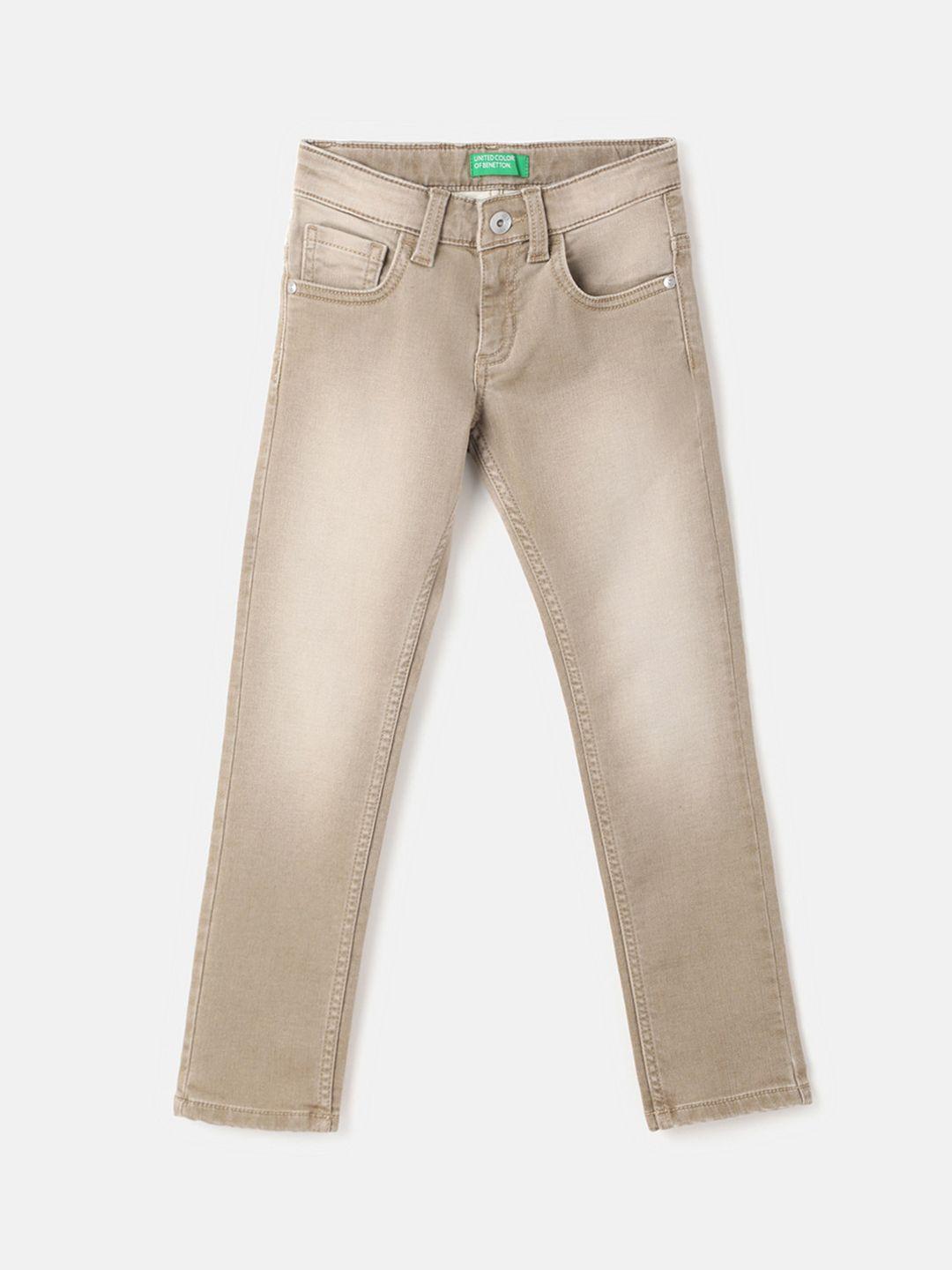 united colors of benetton boys slim fit light fade jeans