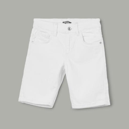 united colors of benetton boys solid casual shorts