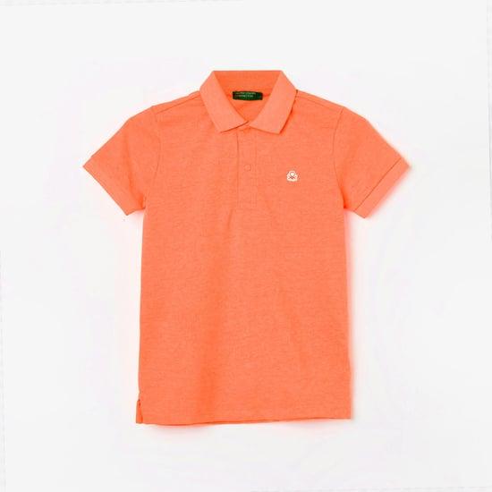 united colors of benetton boys solid polo t-shirt