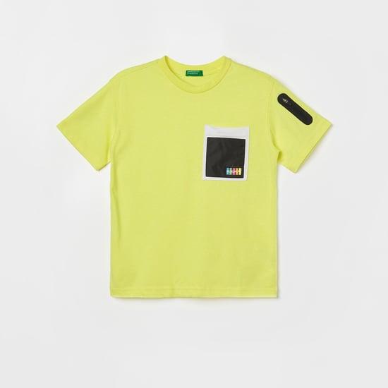 united colors of benetton boys solid t-shirt