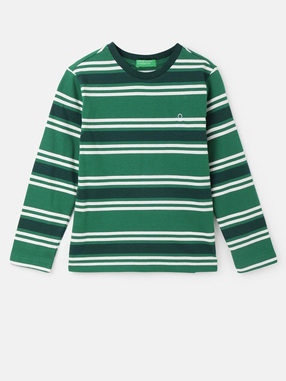 united colors of benetton boys striped cotton t-shirt